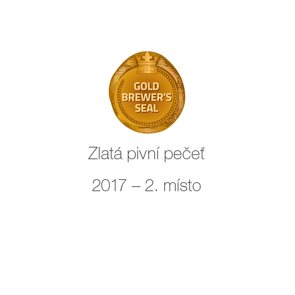 Zlatá pivní pečeť 2. místo - 2017