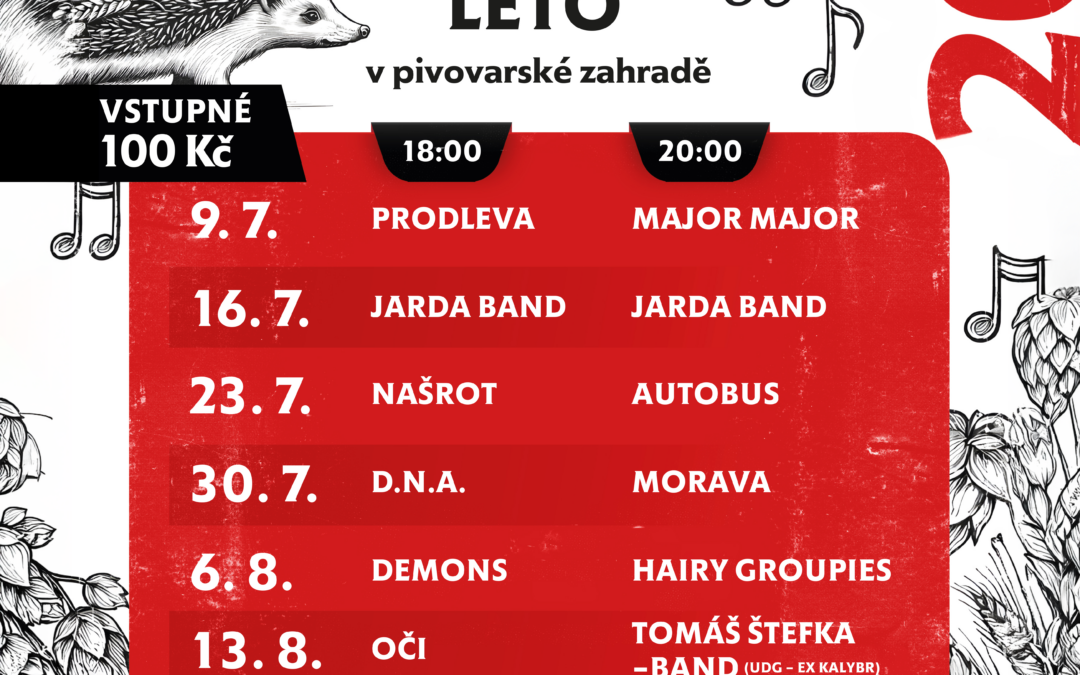 🎶 Ježkovo kulturní léto 2026 je tady!